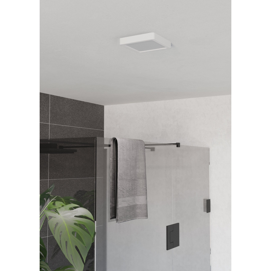 Eglo - vannitoa LED-laelamp LED/7W/230V 2700/4000/6500K 15x15 cm IP44 valge