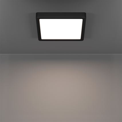 Eglo - LED RGBW hämardatav vannitoa laelamp LED/10,5W/230V 2700-6500K 22x22 cm IP44 must