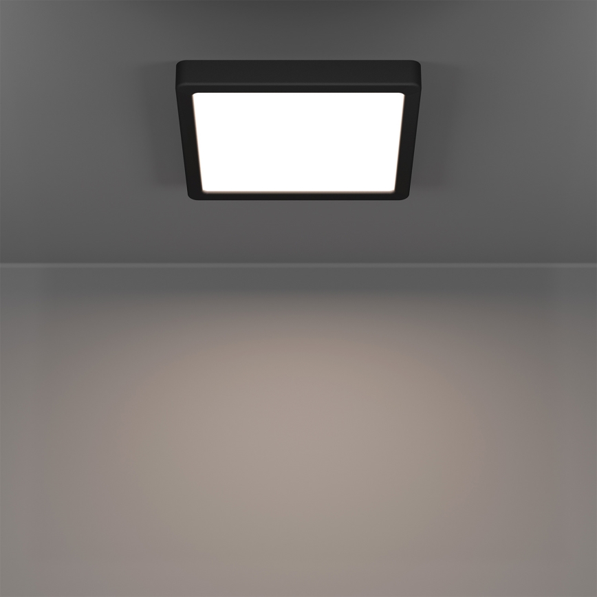 Eglo - LED RGBW hämardatav vannitoa laelamp LED/10,5W/230V 2700-6500K 22x22 cm IP44 must