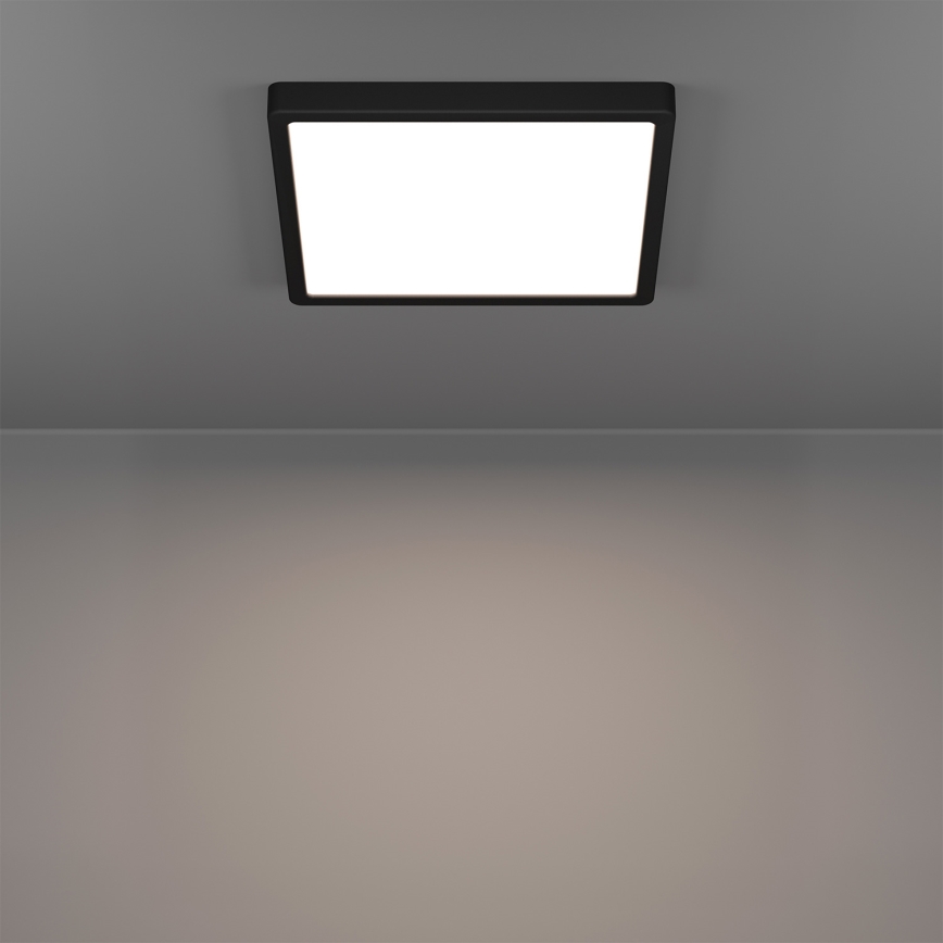 Eglo - LED RGBW hämardatav vannitoa laelamp LED/13,5W/230V 2700-6500K 29,5x29,5 cm IP44 must