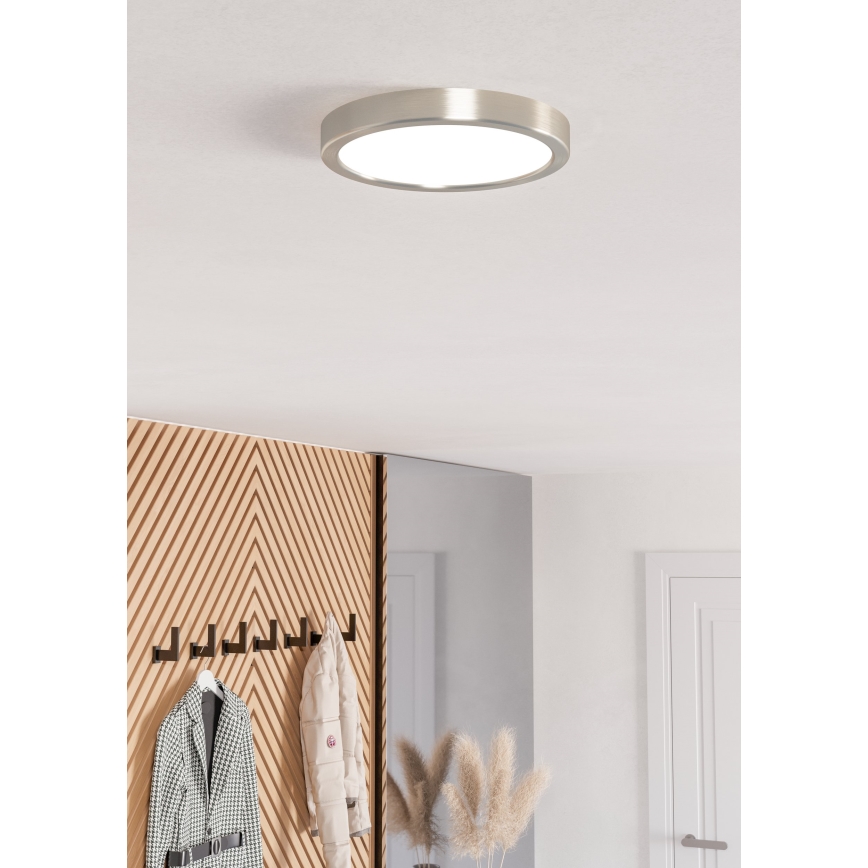 Eglo - RGBW-LED hämardatav vannitoa laevalgusti, LED 11,2 W, 230 V, 2700–6500 K, läbimõõt 21,1 cm, IP44, mattkroom