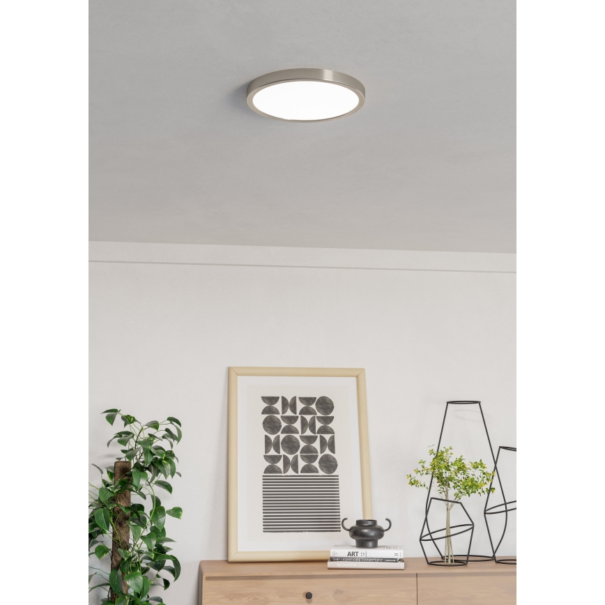 Eglo - LED RGBW Hämardatav vannitoa laelamp LED/14,3W/230V 2700-6500K Ø 27,8 cm IP44 mattkroom