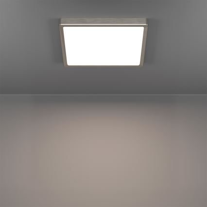 Eglo - LED RGBW Hämardatav vannitoa laevalgusti LED/13,5W/230V 2700-6500K 29,5x29,5 cm IP44 matt kroom
