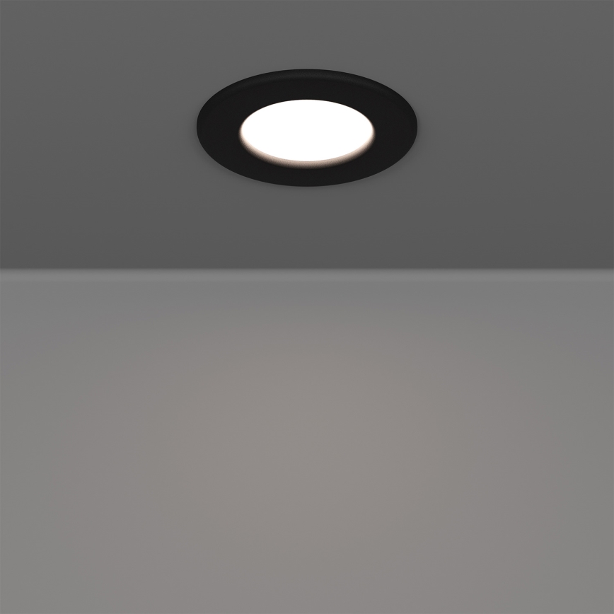 Eglo - KOMPLEKT 3x LED lae sisse paigaldatav valgusti LED/3,7W/230V 2700/4000/6500K Ø 8,8 cm must