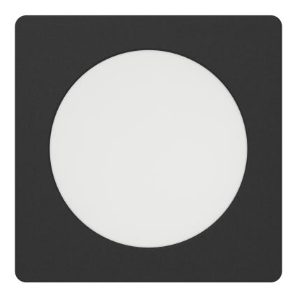 Eglo - LED-sissepaigaldatav laevalgusti LED/6,3W/230V 2700/4000/6500K 11,9x11,9 cm must