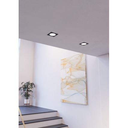 Eglo - LED süvistatav laevalgusti LED/18,5W/230V 2700/4000/6500K 21,6x21,6 cm must