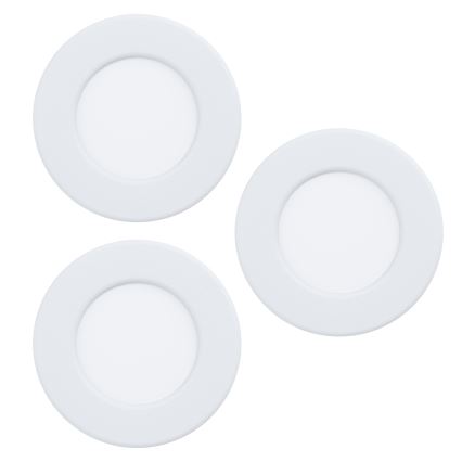 Eglo - komplekt 3× LED-sisseehitatud laevalgustit, LED/3,7W/230V, 2700/4000/6500K, läbimõõt 8,8 cm, valge