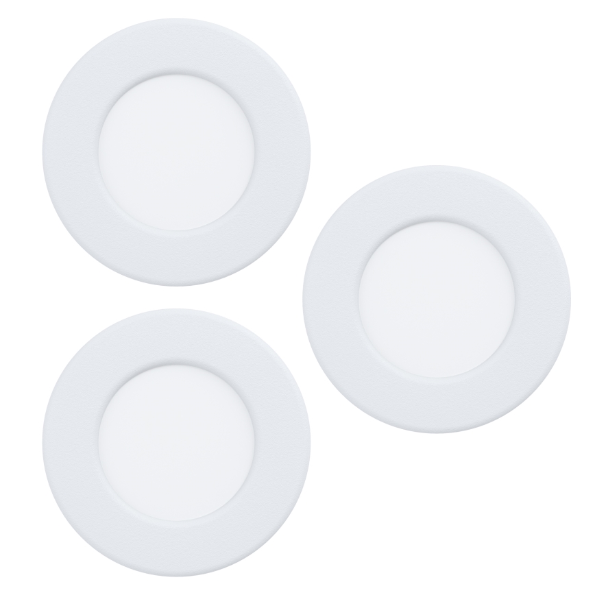 Eglo - komplekt 3× LED-sisseehitatud laevalgustit, LED/3,7W/230V, 2700/4000/6500K, läbimõõt 8,8 cm, valge
