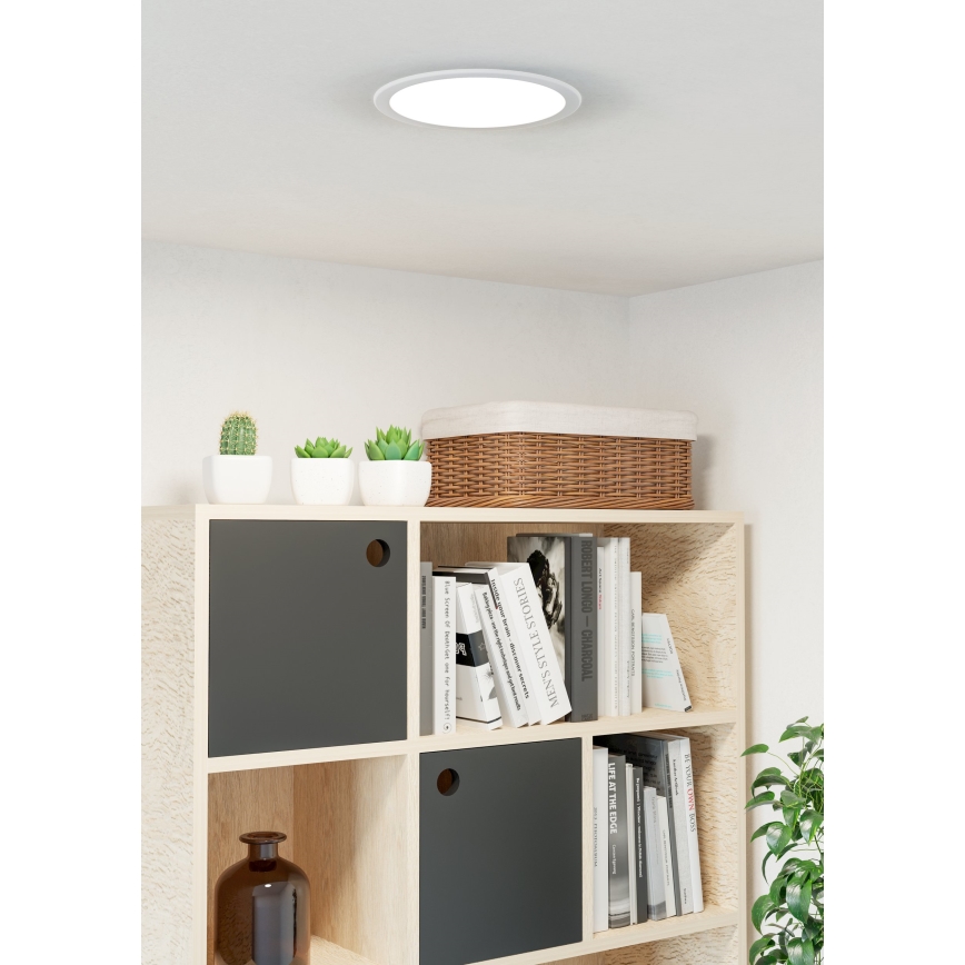 Eglo - lae sisseehitatav LED-valgusti LED/18,5W/230V 2700/4000/6500K läbimõõt 21,6 cm valge