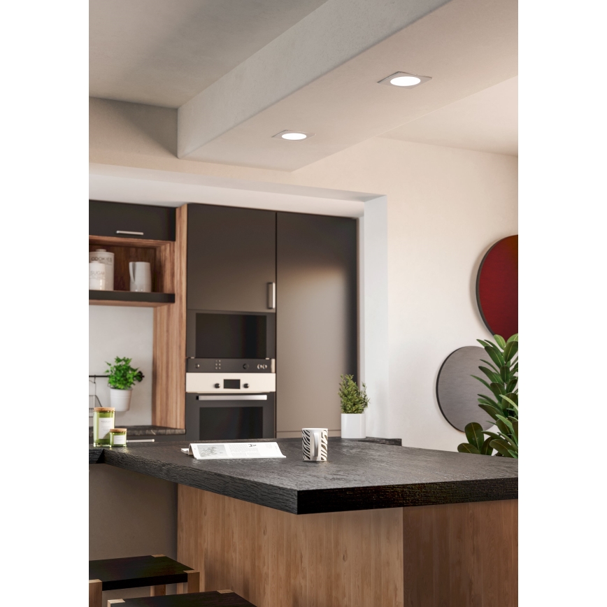 Eglo - LED sisseehitatud laevalgusti LED/6,3W/230V 2700/4000/6500K 11,9x11,9 cm valge