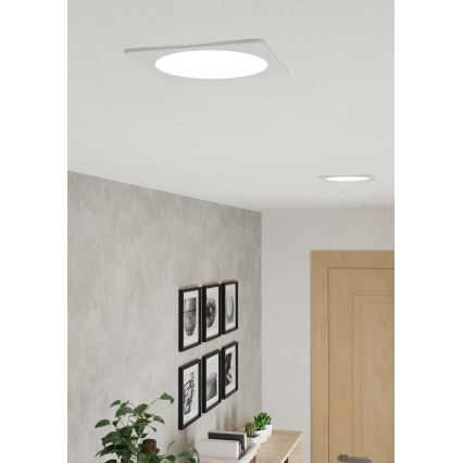 Eglo - LED süvistatud laevalgusti LED/10,5W/230V 2700/4000/6500K 16,6x16,6 cm valge
