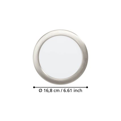 Eglo - LED süvisvalgusti LED/10,5W/230V 2700/4000/6500K Ø 16,8 cm mattkroom