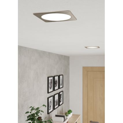 Eglo - LED süvistatav laevalgusti LED/10,5W/230V 2700/4000/6500K 16,6x16,6 cm mattkroom