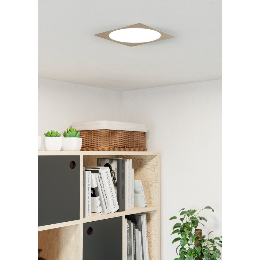 Eglo - LED süvistatav laevalgusti LED/18,5W/230V 2700/4000/6500K 21,6x21,6 cm mattkroom