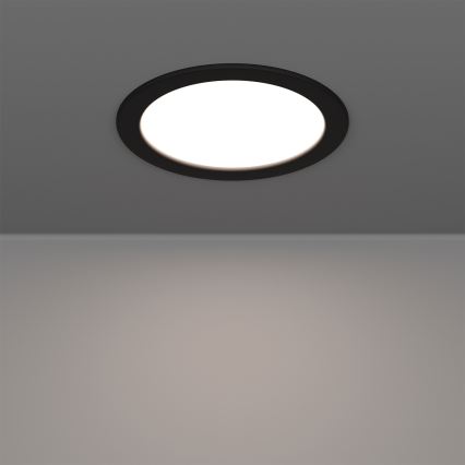 Eglo - LED RGBW hämardatav vannitoa lae sissepaigaldatav valgusti LED/9,5W/230V 2700-6500K läbimõõt 16,8 cm IP44 must