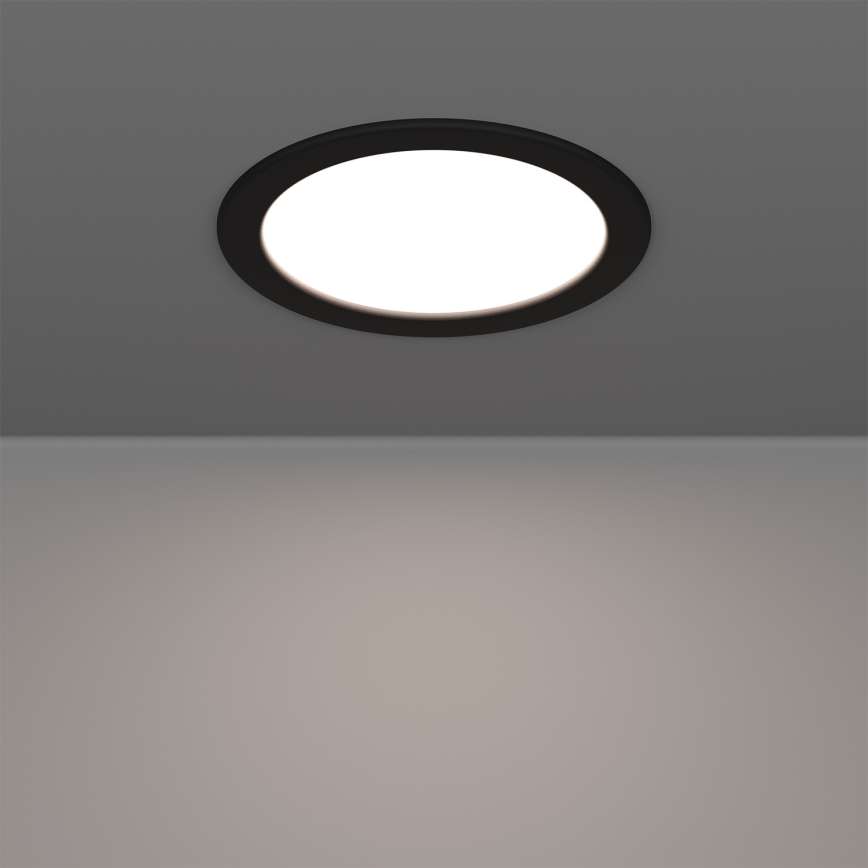 Eglo - LED RGBW hämardatav vannitoa lae sissepaigaldatav valgusti LED/9,5W/230V 2700-6500K läbimõõt 16,8 cm IP44 must