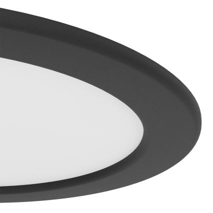 Eglo - LED RGBW hämardatav vannitoa lae sissepaigaldatav valgusti LED/9,5W/230V 2700-6500K läbimõõt 16,8 cm IP44 must