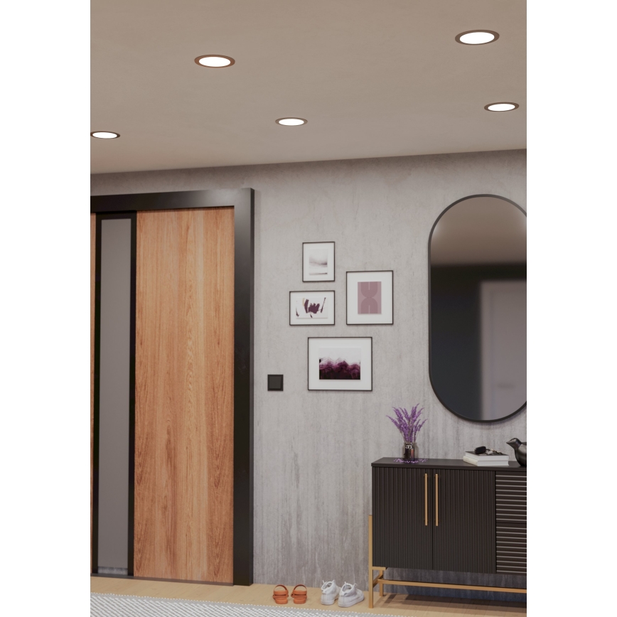 Eglo - LED RGBW hämardatav vannitoa süvisvalgusti LED/9,5W/230V 2700-6500K läbimõõt 16,8 cm IP44 mattkroom