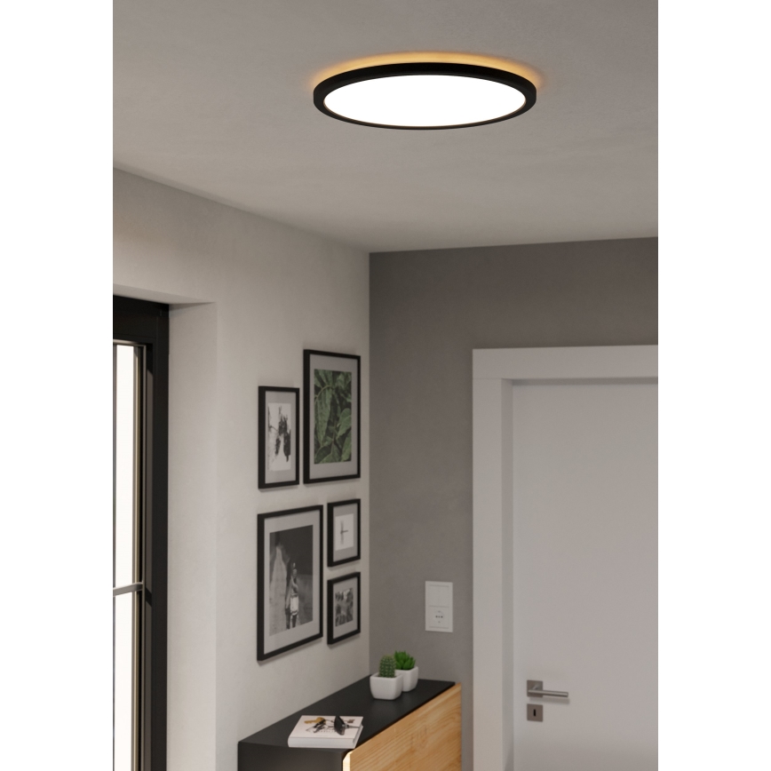 Eglo - LED Laevalgusti vannituppa LED/18,5W/230V 2700K/4000K/6500K d. 38,9 cm IP44 must