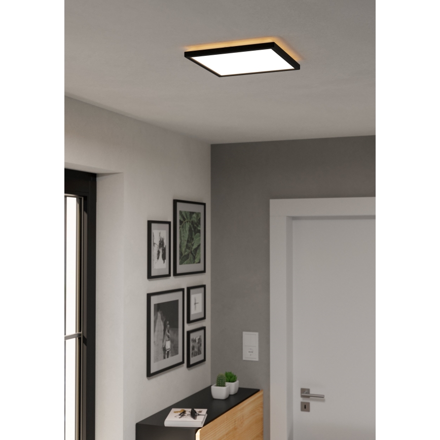 Eglo - LED Laevalgusti vannituppa LED/13,4W/230V 2700/4000/6500K 29x29 cm IP44 must