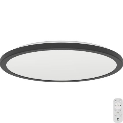 Eglo - LED Hämardatav laevalgusti vannituppa LED/18,5W/230V 2700-6500K d. 38,9 cm IP44 must + kaugjuhtimispult