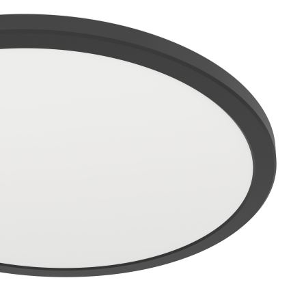 Eglo - LED Hämardatav laevalgusti vannituppa LED/18,5W/230V 2700-6500K d. 38,9 cm IP44 must + kaugjuhtimispult