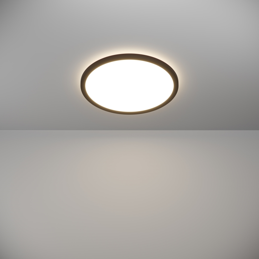 Eglo - LED Hämardatav laevalgusti vannituppa LED/18,5W/230V 2700-6500K d. 38,9 cm IP44 must + kaugjuhtimispult