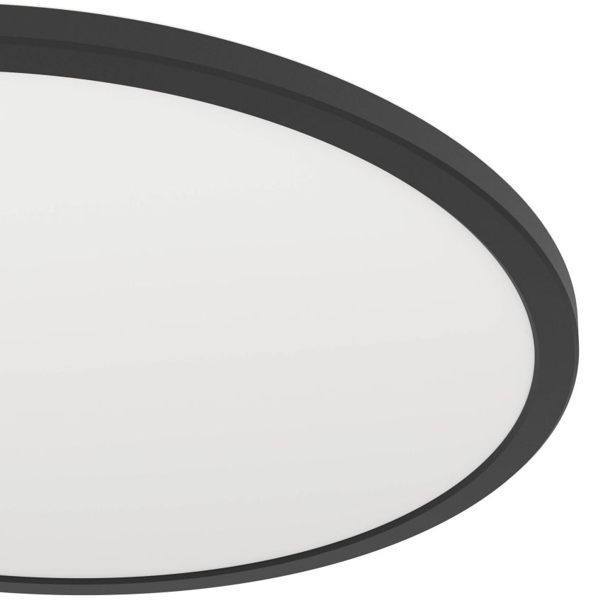 Eglo - LED Hämardatav laevalgusti vannituppa LED/16,8W/230V 2700-6500K d. 50 cm IP44 must + kaugjuhtimispult