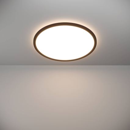 Eglo - LED Hämardatav laevalgusti vannituppa LED/16,8W/230V 2700-6500K d. 50 cm IP44 must + kaugjuhtimispult