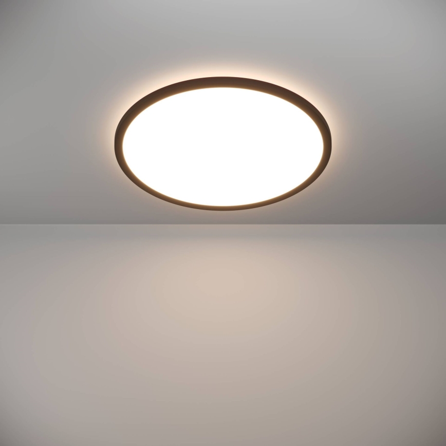 Eglo - LED Hämardatav laevalgusti vannituppa LED/16,8W/230V 2700-6500K d. 50 cm IP44 must + kaugjuhtimispult