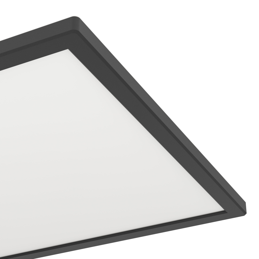 Eglo - LED Hämardatav laevalgusti vannituppa LED/17,6W/230V 2700-6500K 39x39 cm IP44 must + kaugjuhtimispult