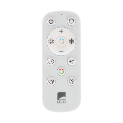 Eglo - LED Hämardatav laevalgusti vannituppa LED/17,6W/230V 2700-6500K 39x39 cm IP44 must + kaugjuhtimispult