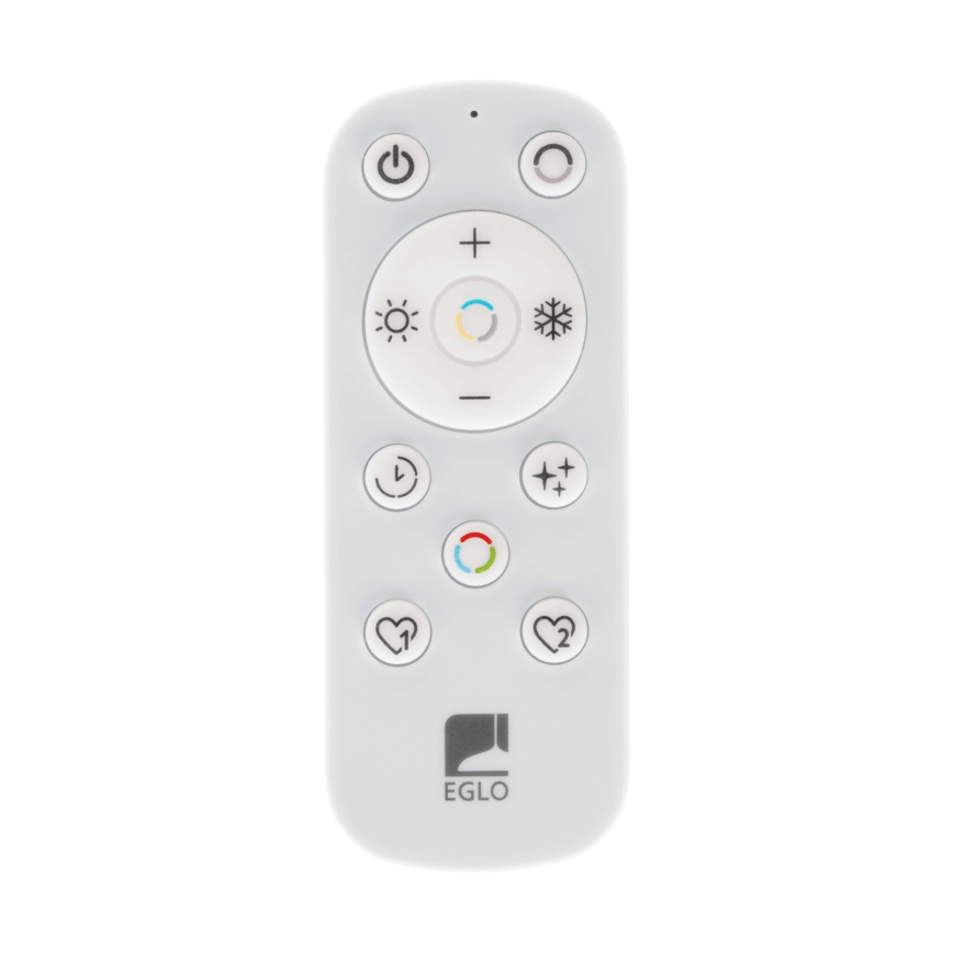 Eglo - LED Hämardatav laevalgusti vannituppa LED/17,6W/230V 2700-6500K 39x39 cm IP44 must + kaugjuhtimispult