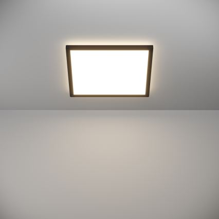 Eglo - LED Hämardatav laevalgusti vannituppa LED/17,6W/230V 2700-6500K 39x39 cm IP44 must + kaugjuhtimispult