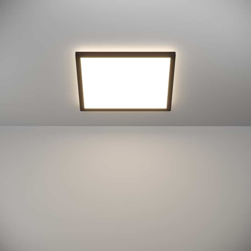 Eglo - LED Hämardatav laevalgusti vannituppa LED/17,6W/230V 2700-6500K 39x39 cm IP44 must + kaugjuhtimispult