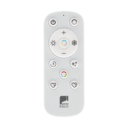 Eglo 901457 - LED Hämardatav laevalgusti vannituppa LED/17W/230V 2700-6500K 50x50 cm IP44 must + kaugjuhtimispult