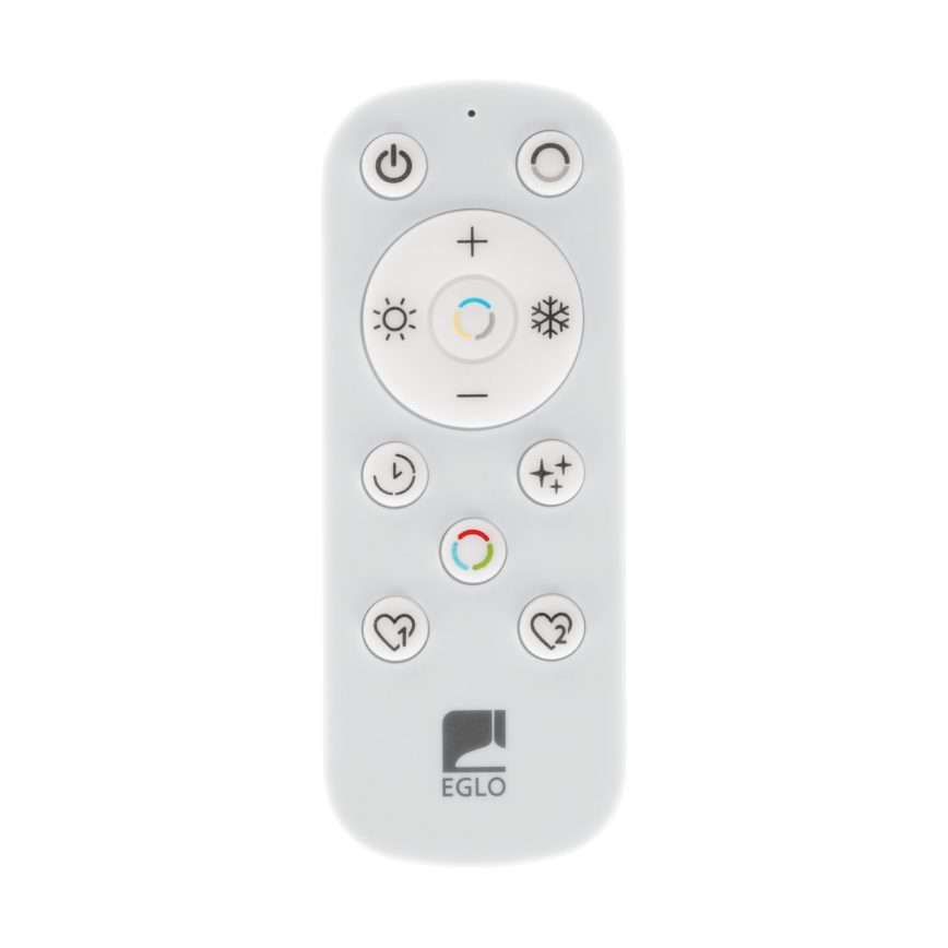 Eglo 901457 - LED Hämardatav laevalgusti vannituppa LED/17W/230V 2700-6500K 50x50 cm IP44 must + kaugjuhtimispult