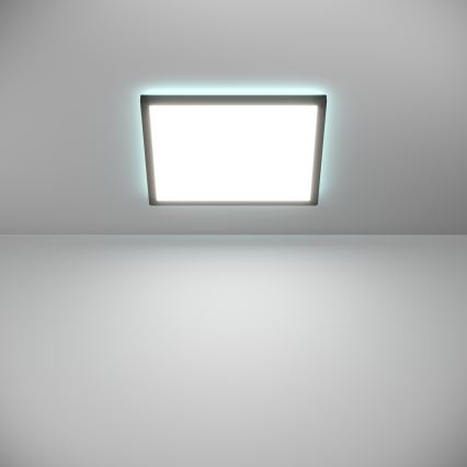 Eglo - LED RGBW Hämardatav laevalgusti vannituppa LED/17,6W/230V 2700-6500K 39x39 cm IP44 must ZigBee
