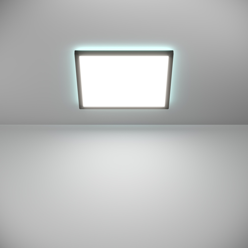 Eglo - LED RGBW Hämardatav laevalgusti vannituppa LED/17,6W/230V 2700-6500K 39x39 cm IP44 must ZigBee