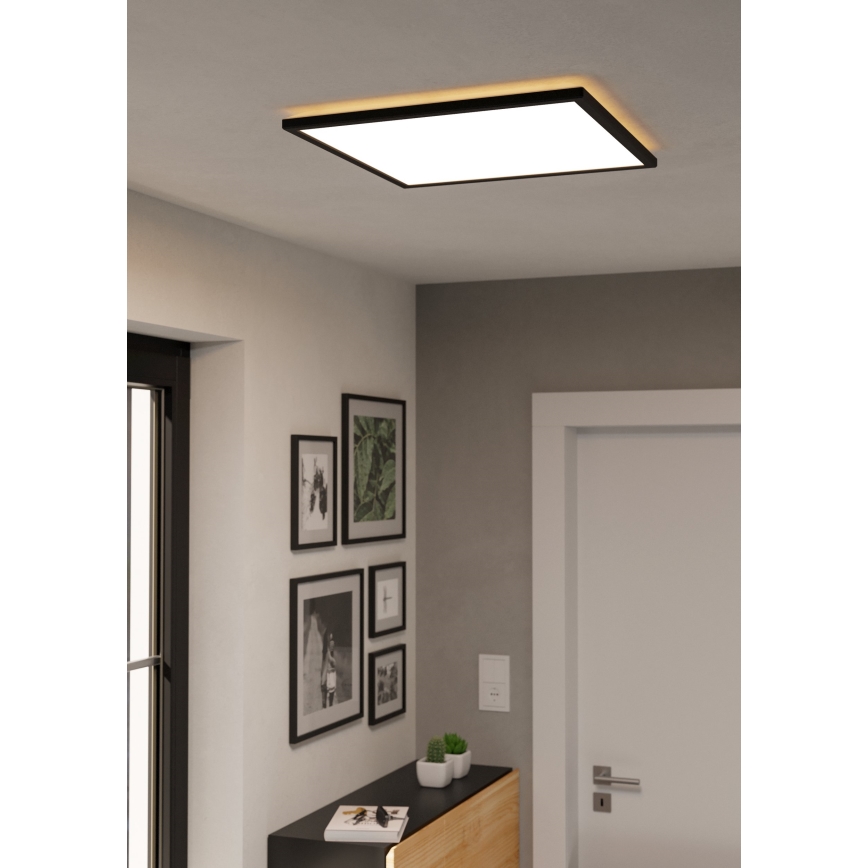 Eglo - LED RGBW Hämardatav laevalgusti vannituppa LED/17W/230V 2700-6500K 50x50cm IP44 must ZigBee