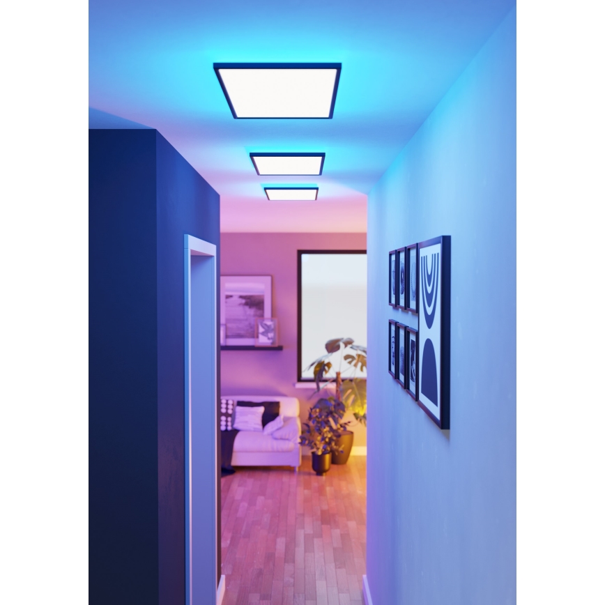 Eglo - LED RGBW Hämardatav laevalgusti vannituppa LED/17,2W/230V 2700-6500K 30x57cm IP44 must ZigBee