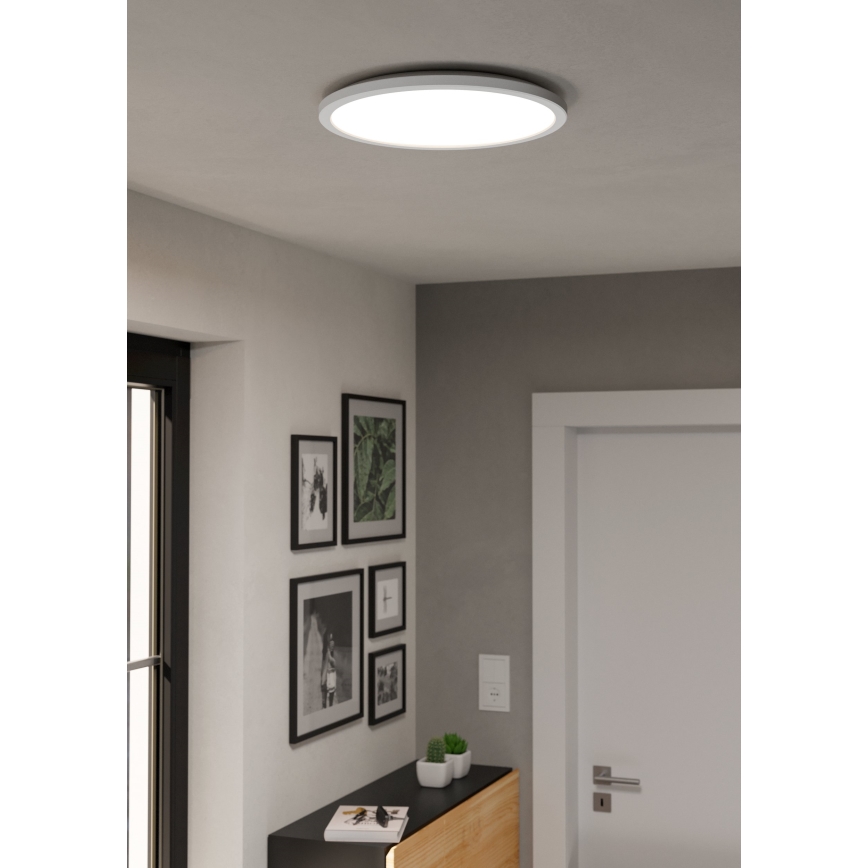 Eglo - LED RGBW Hämardatav laevalgusti vannituppa LED/18,5W/230V 2700-6500K d. 38,9cm IP44 valge ZigBee