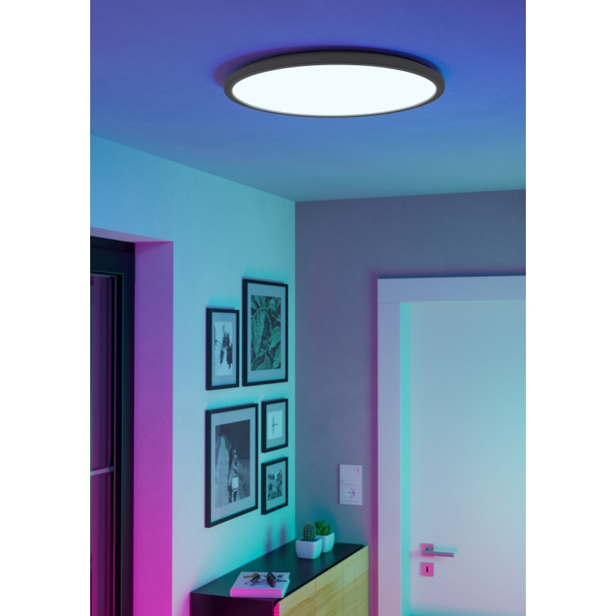 Eglo - LED RGBW Hämardatav laevalgusti vannituppa LED/16,8W/230V 2700-6500K d. 50 cm IP44 valge ZigBee