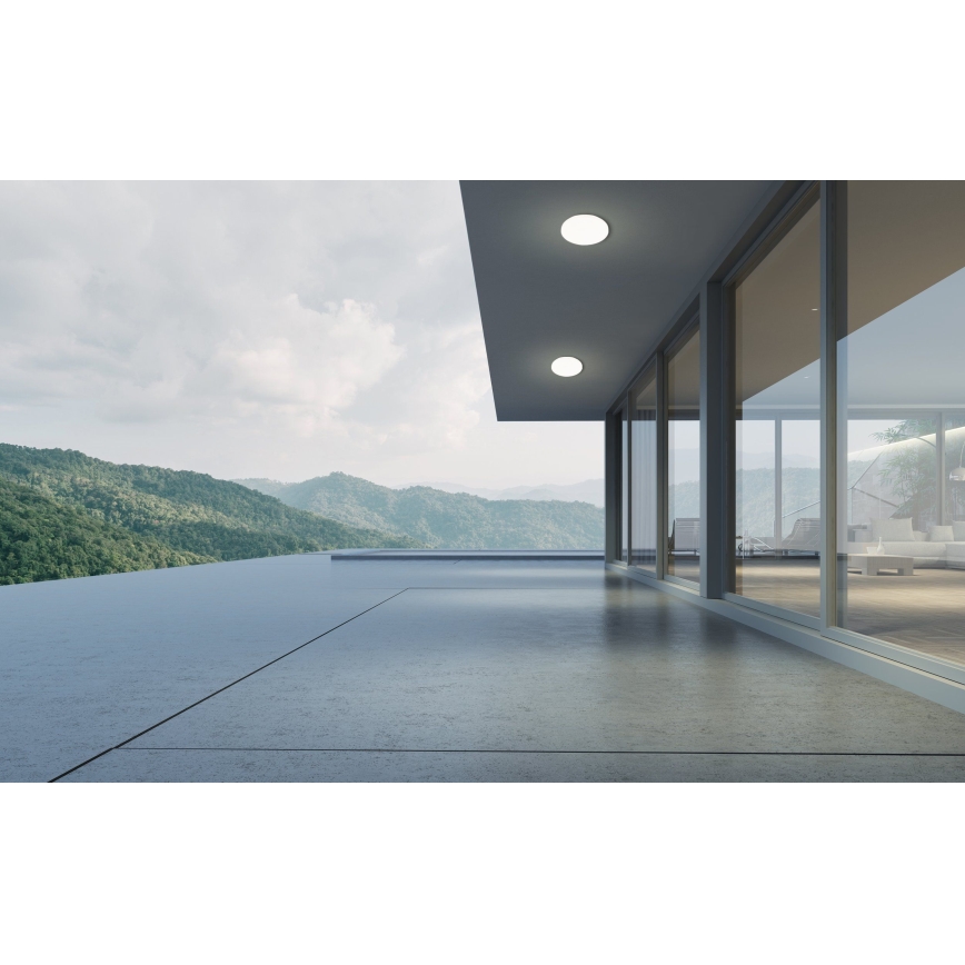 Eglo - LED-vannitoa laevalgusti liikumis- ja hämarussensoriga LED/18W/230V läbimõõt 31 cm IP54 valge