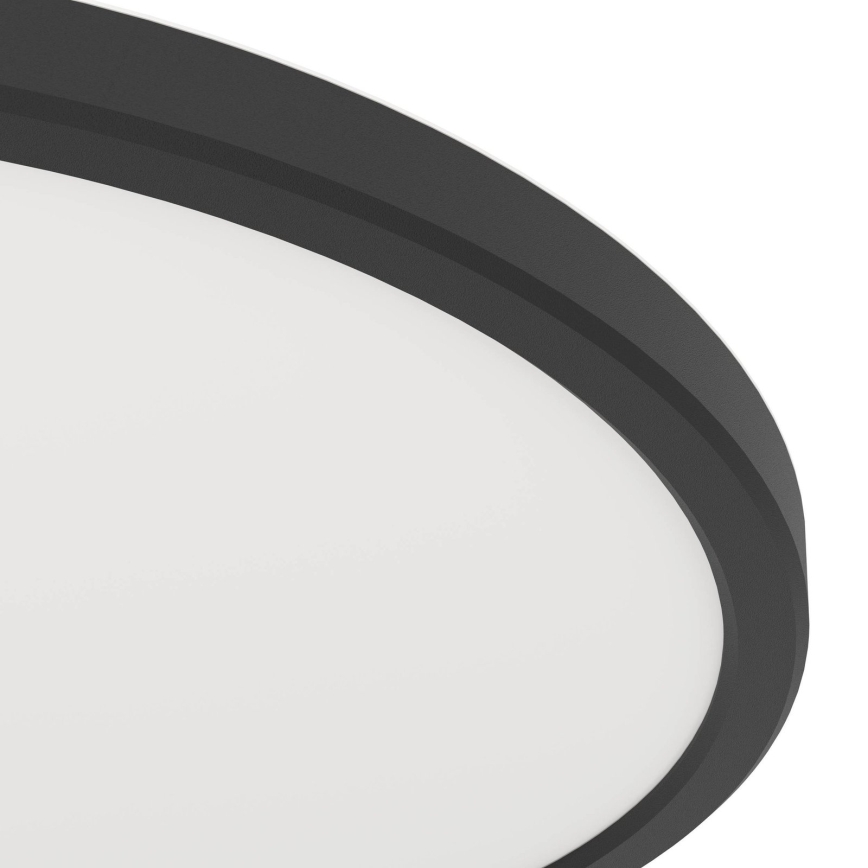 Eglo - LED-vannitoa laevalgusti LED/16,4 W/230 V Ø 30 cm IP54 must