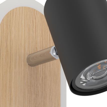 Eglo - LED seinavalgusti, kohtvalgusti LED/7W/230V pruun/must