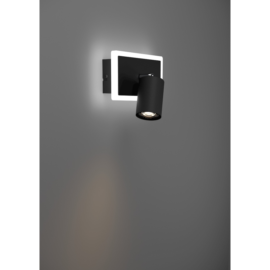 Eglo - seinale kinnitatav LED-spottvalgusti LED/7W/230V must