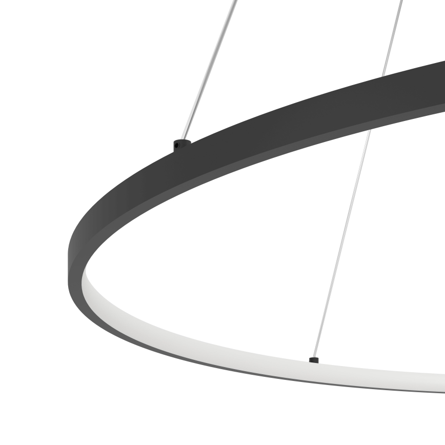 Eglo - LED Hämardatav lühter LED/40W/230V 2700-6500K must + kaugjuhtimispult