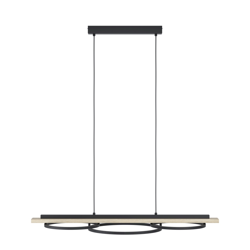 Eglo - LED Hämardatav lühter 2xLED/12,5W/230V+1xLED/15,5W 3000K beež/must