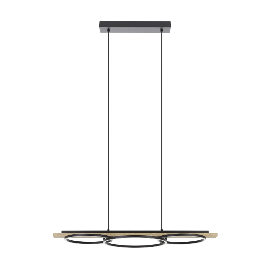 Eglo - LED Hämardatav lühter 2xLED/12,5W/230V+1xLED/15,5W 3000K beež/must